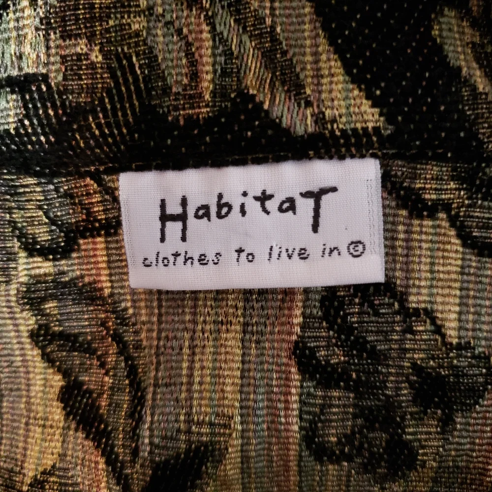 Vintage HabitaT clothes to live in Tapestry Woven Jacquard Coat/Long Blazer - Picture 6 of 16